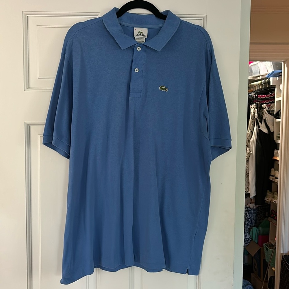 Men’s size 8 blue Lacoste shirt